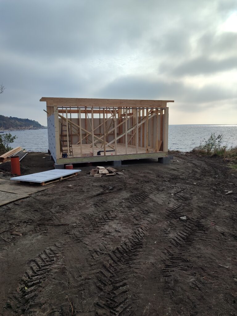 nybyggeri af sauna på bornholm med byggerådgiver